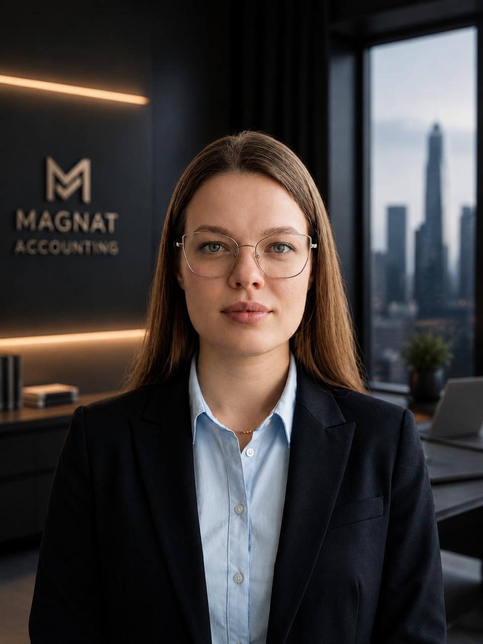 Portrait of Magnat Accounting's Founder and Managing Director